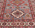 3x4 Gray Kazak Afghan Hand Knotted Geometric Wool Area Rug